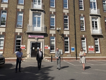 Sir David at Southend Hospital